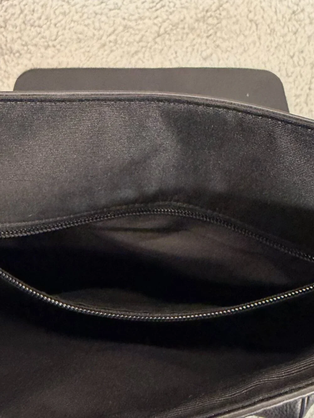 COACH Houston Leather Messenger Bag Black